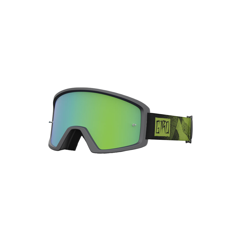 Giro Blok MTB Goggles - Black/Ano Lime (Loden Green/Clear)