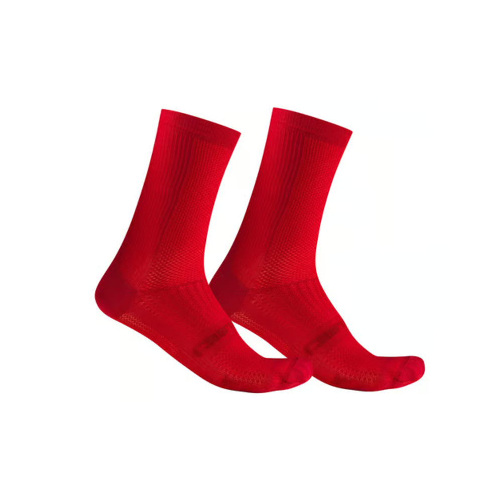 Castelli Espresso 18 Cycling Socks - Rich Red (Small/ Medium)