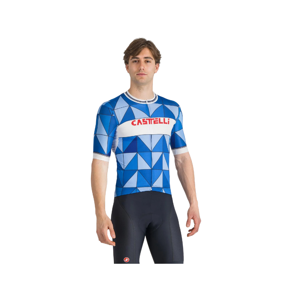 Castelli Heritage Men's Jersey - Azzuro Italia (XL)