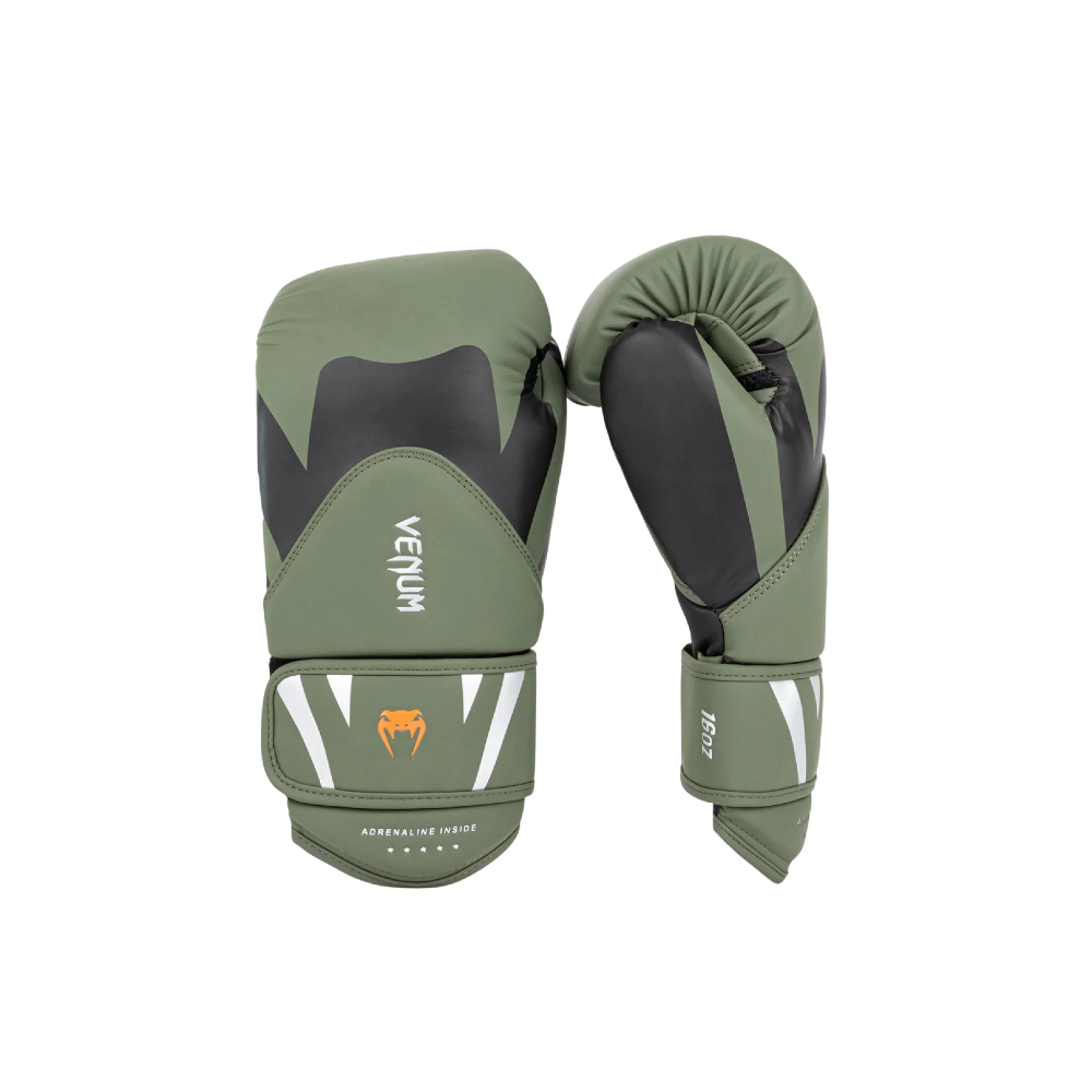 Venum Challenger 4.0 Boxing Gloves - Khaki / Black (12 oz)