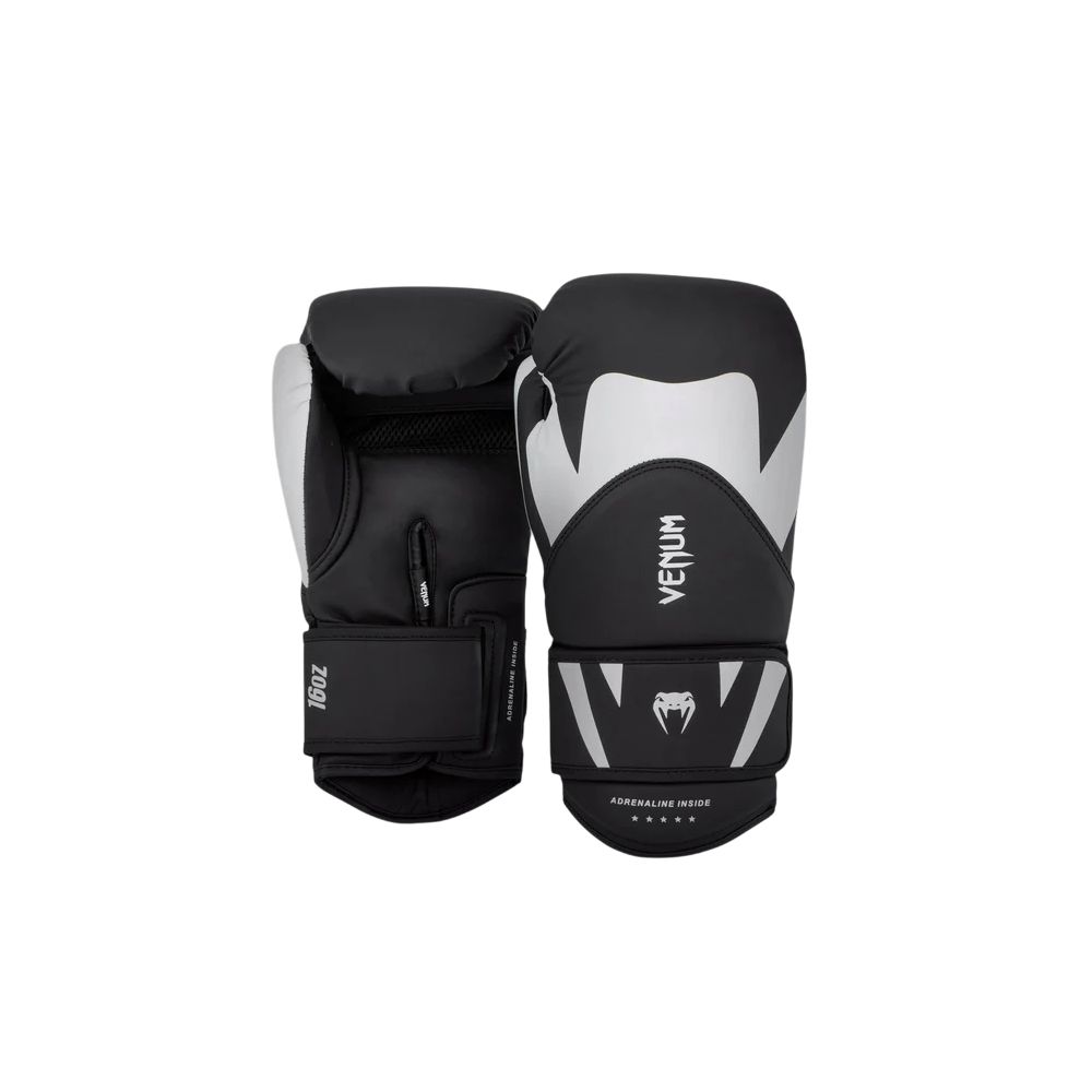 Venum Challenger 4.0 Boxing Gloves - Black / White (10 oz)
