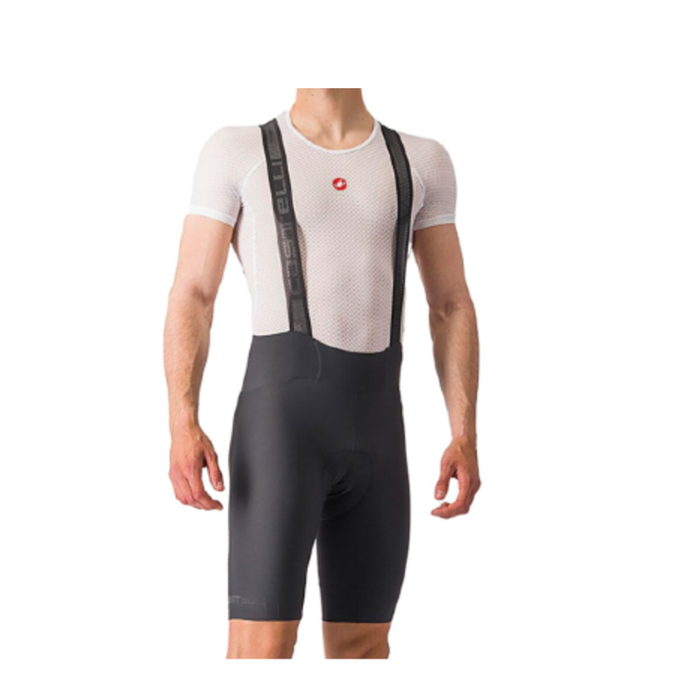 Castelli Espresso Men's Bibshort - Dark Gray (Large)