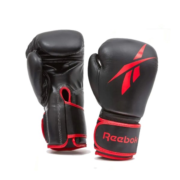 Reebok Leather Boxing Gloves (Red/Black)