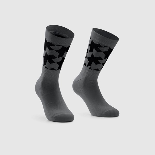 ASSOS P13.60.695.70.0 Monogram Socks EVO - Torpedo Grey