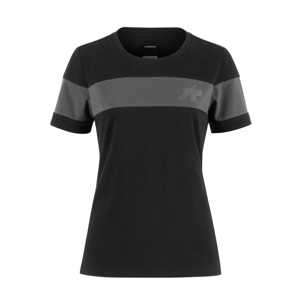 ASSOS 42.20.238.10.M Signature Women’s T-Shirt EVO – Black (M)