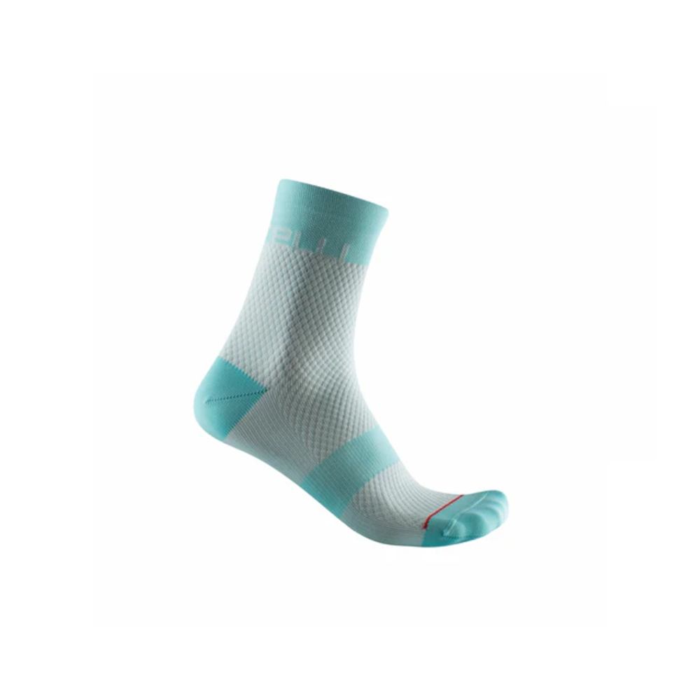 Castelli 4522069 472 Velocissima 12 Socks - Skylight / Light Aqua (L/XL)