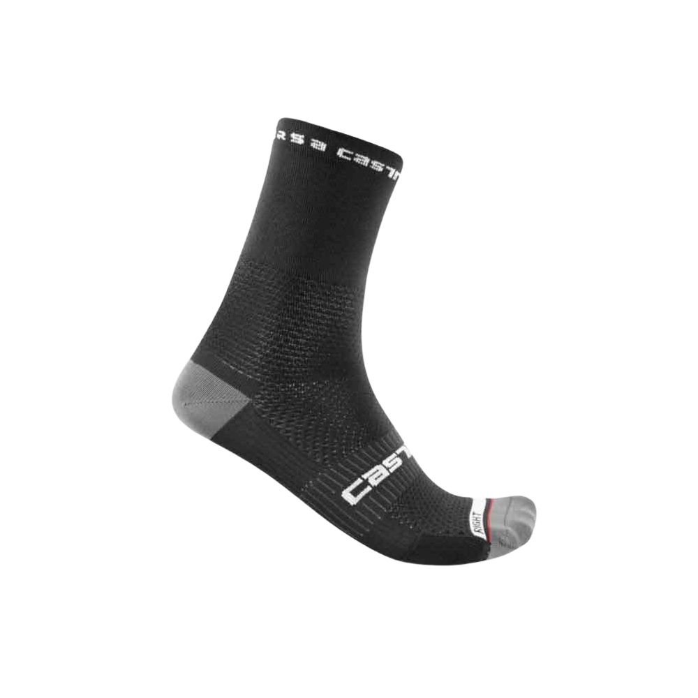 Castelli 4521026-010 Rossa Corsa Pro 15 Socks - Black (XXL)