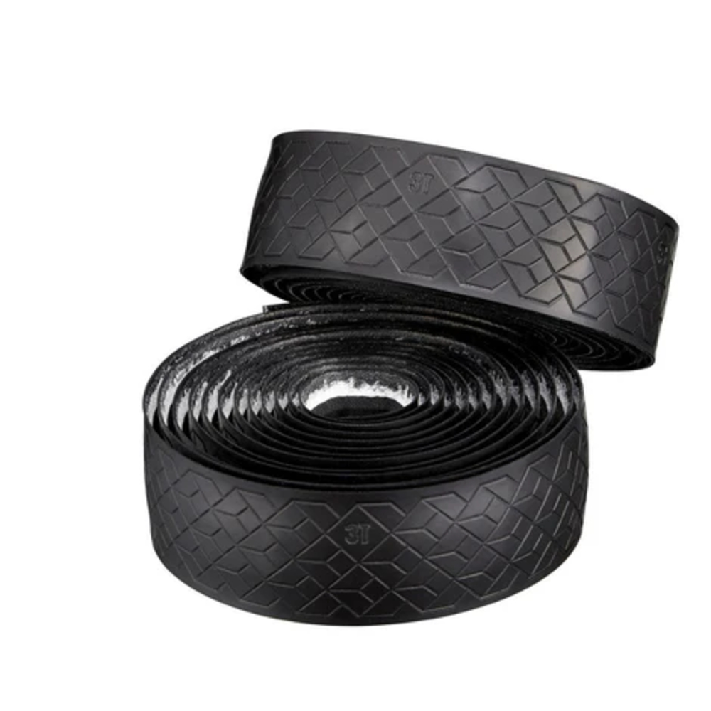 3T 8410ARAW91W Prendo Speed Handlebar Tape High-Grip Road Bike Bar Tape (Black)