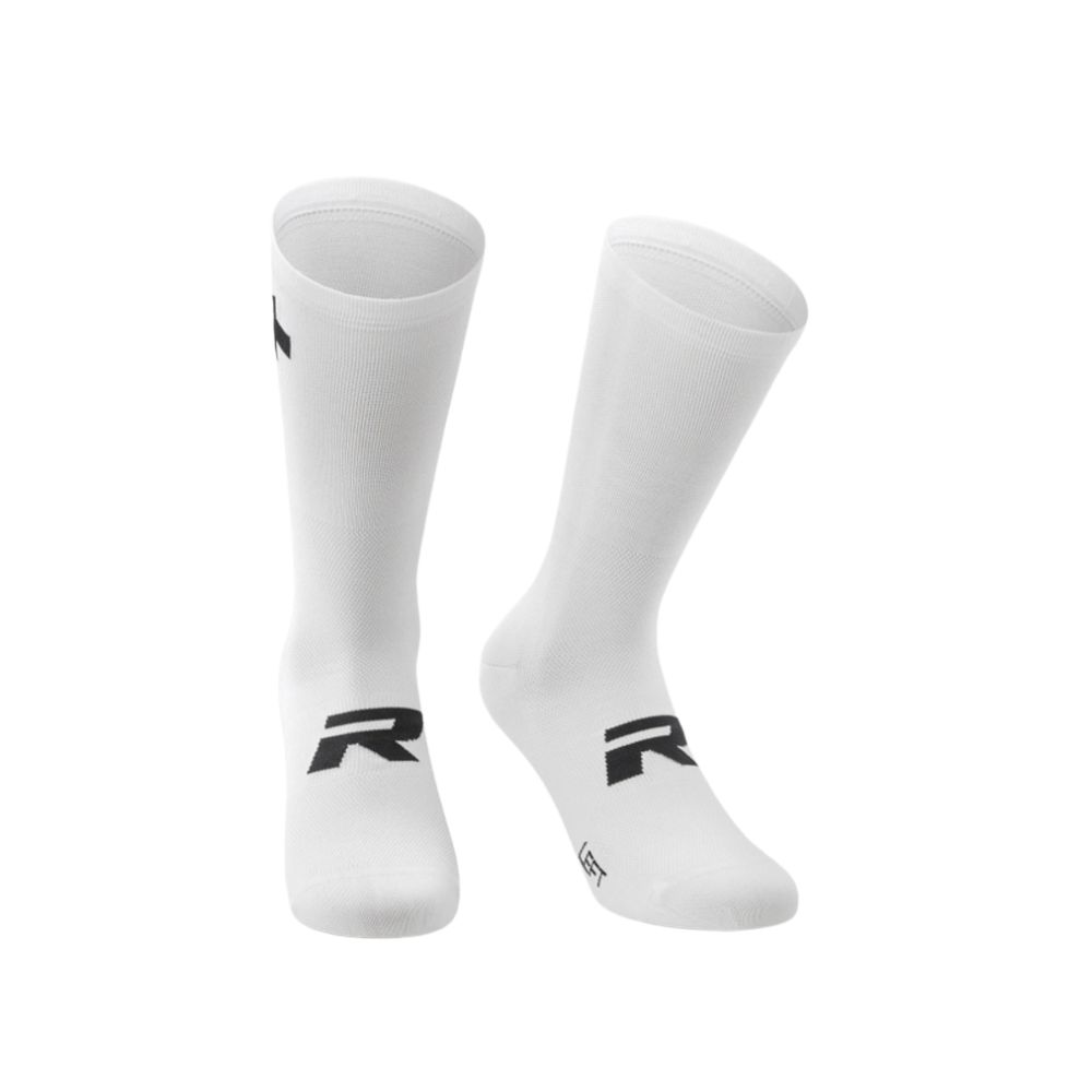 ASSOS CP13.60.796.58.0 R Socks S11 Twin Pack - White Series (Size 0)