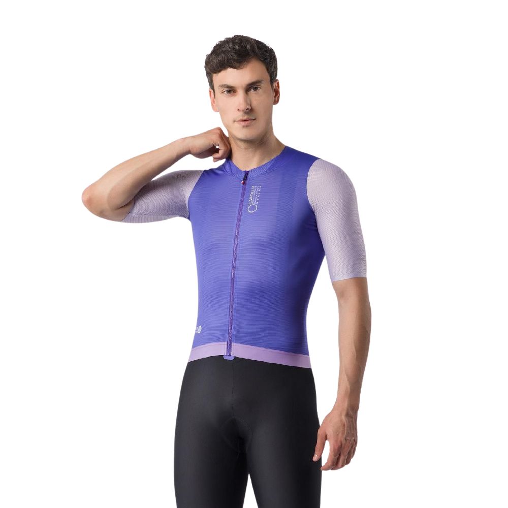 Castelli 4526009-501 Corretto Men's Jersey '26 - Ultraviolet / Purple Mist-White (XL)