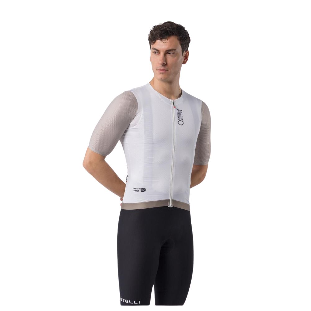 Castelli 4526009-065 Corretto Men's Jersey 2026 - Ivory / Clay-Black (XS)