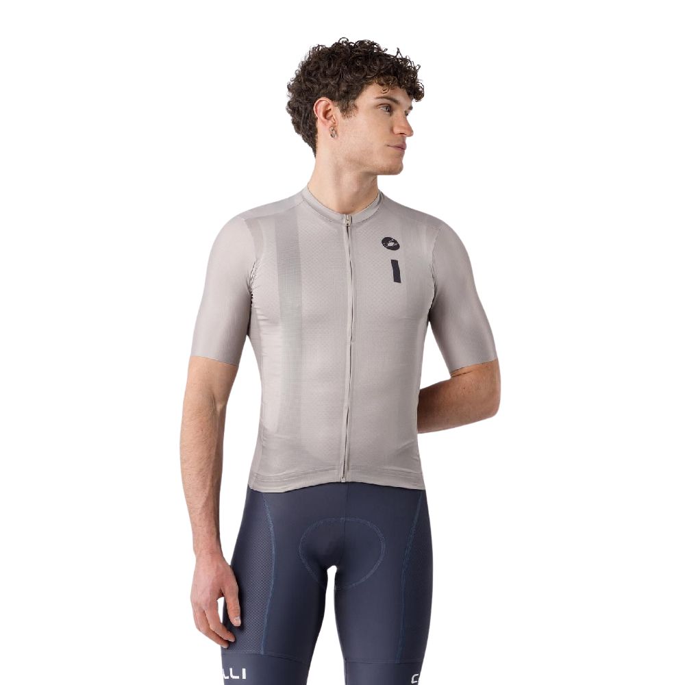 Castelli 4526017-294 Drittone Logo Jersey '26 - Clay / Belgian Blue (M)