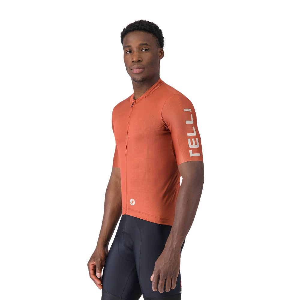 Castelli 4526016-655 Entrata Apex Jersey '26 - Paprika / Silver Moon (M)