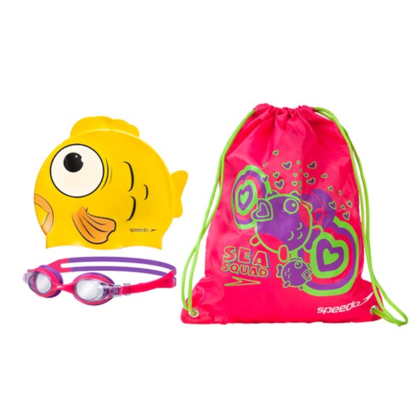 Speedo Sea Squad Goggles Kid's Set (Pink)