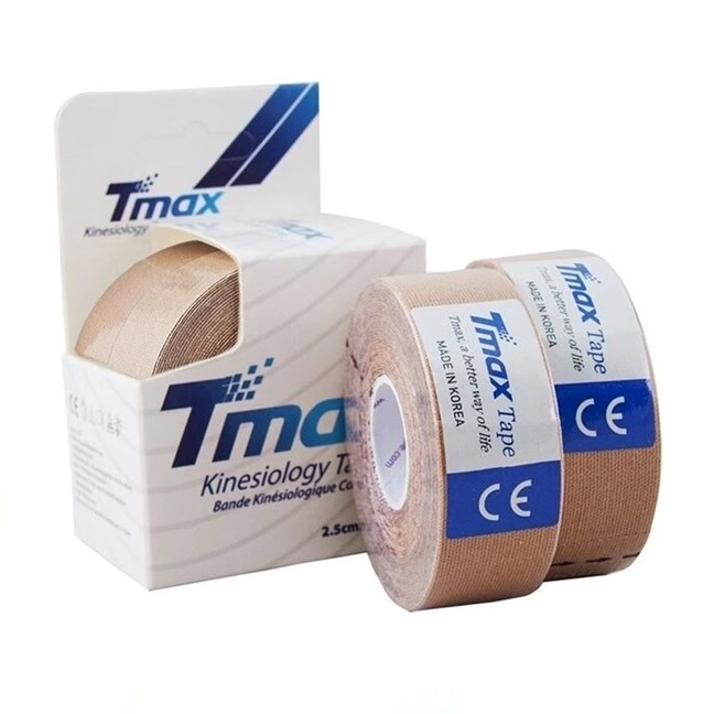 Tmax Cotton Kinesiology Tape 2.5cm (Beige)
