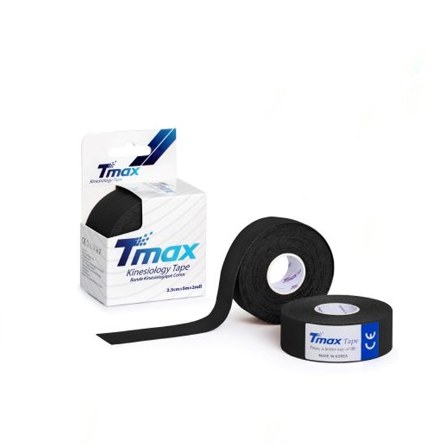 Tmax Cotton Kinesiology Tape 2.5cm (Black)