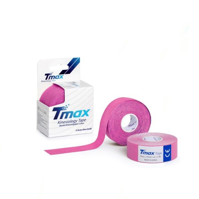 Tmax Cotton Kinesiology Tape 2.5cm (Pink)