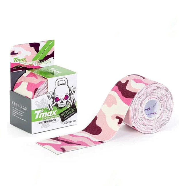Tmax Pattern Kinesiology Tape 5cm (Camouflage Pink)