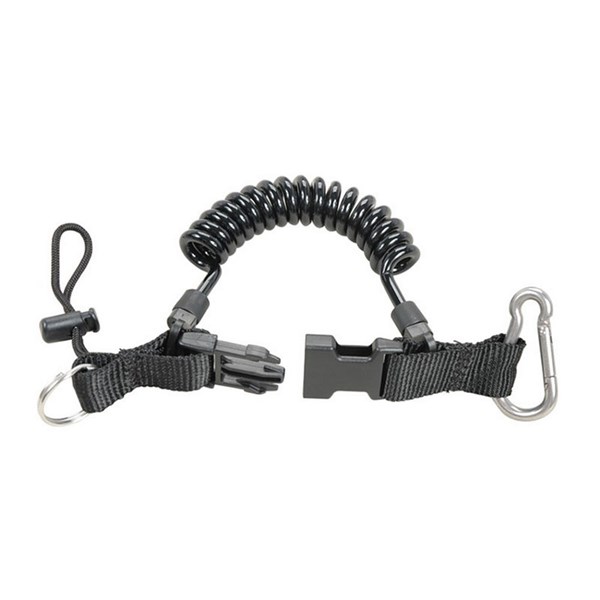 Aropec RSL-1HKB Quick Release Spiral Lanyard