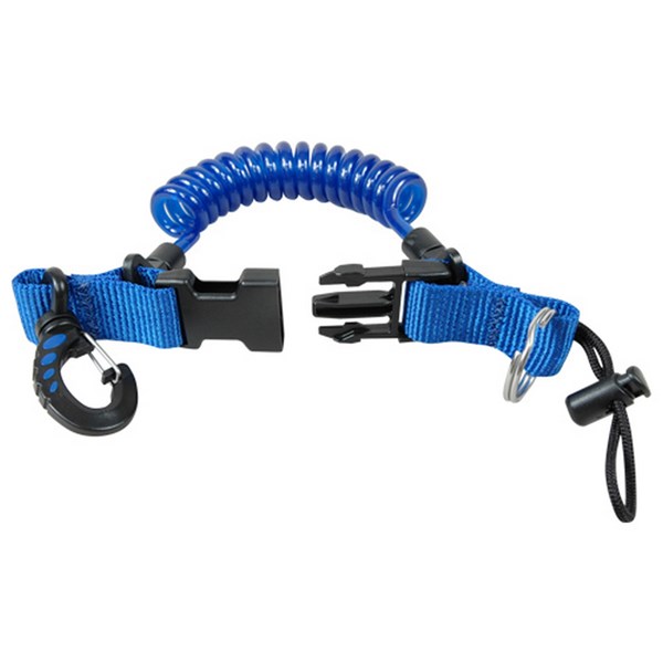 Aropec RSL-1HKB Quick Release Spiral Lanyard (Blue)